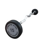 YALLA HomeGym Fixed EZ Curl Bars, Commercial Gym Fixed Weighted Olympic Barbells - Image 4