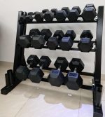 YALLA HomeGym Heavy-Duty 3-Tier Dumbbell Rack - Image 2