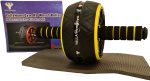 Yalla HomeGym Heavy-Duty Ab Wheel Roller with Knee Pad - Image 4