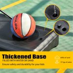 Kids 5ft to 7ft Adjustable Basketball Hoop (32” Backboard) - Image 4