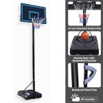 Adjustable 7.5ft to 10ft Basketball Hoop (44 Inch Backboard) - Image 3