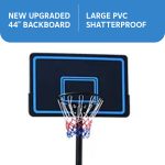 Adjustable 7.5ft to 10ft Basketball Hoop (44 Inch Backboard) - Image 4