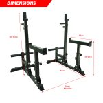 YALLA HomeGym Bench Press Squat Rack (450KG Max Load) - Image 5