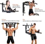 Wall Mounted Multi-grip Pull Up And Tricep Dips And Leg Raises - Image 4