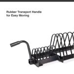 YALLA HomeGym Weight Plate Storage Rack Horizontal Floor Stand - Image 3