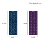 YALLA HomeGym Exercise Guided Yoga Mat 6MM Thick - Image 5